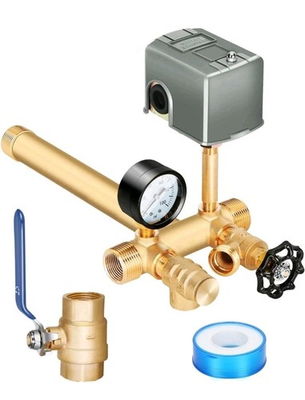 #ad 1 X 11 Well Pressure Tank Tee Kit For Water Well 40 60psi Pressure Switch Brass $50.88