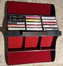 30 COUNT TIERED CASSETTE TAPE STORAGE HARD CASE MCM ONE OF A KIND
