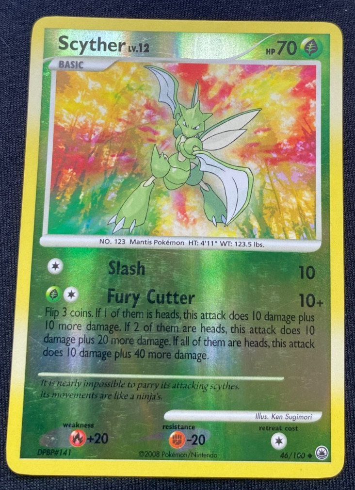 Pokemon Card Scyther Majestic Dawn Reverse Holo 46/100 LP
