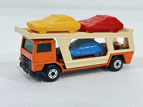 Matchbox Lesney Superfast Lot Car Transporter Orange Beige NICE!