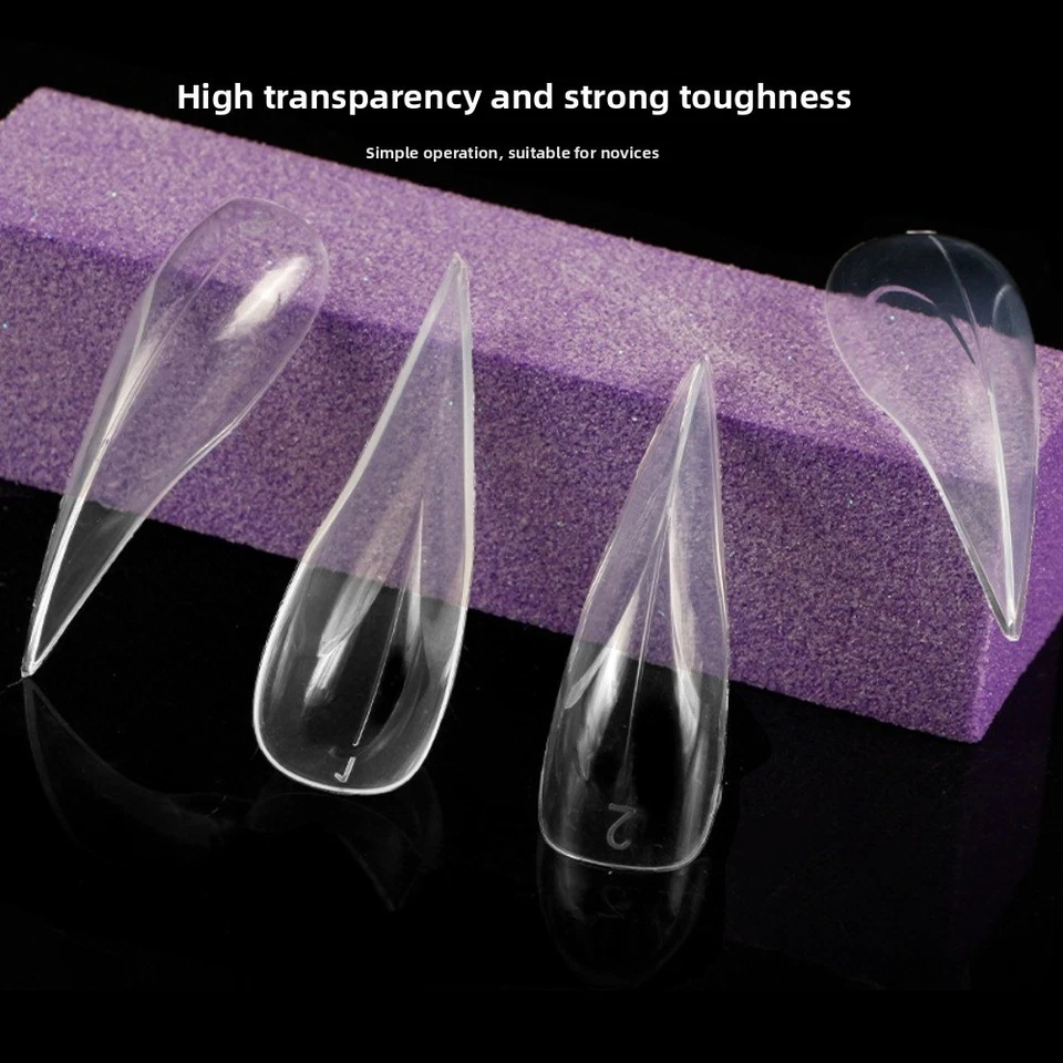 140pcs 3D Eagle Claw Curved Stiletto Nail Acrylic Fake Nails for Halloween - Image 4 of 4