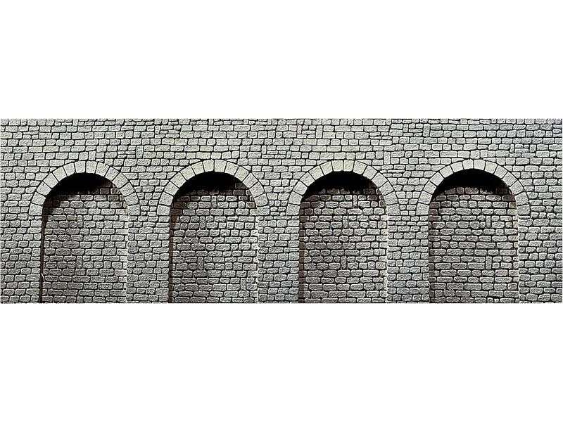 FALLER 170838 Dekorplatte Arkaden, Naturstein-Quader 370 x 125 x 12 mm H0