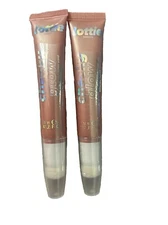 Lottie Liquid Highlighter Wand Cheeky Glow- Rose Bubbles-2pk
