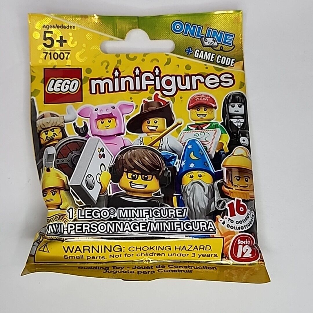 New Sealed LEGO Minifigures Series 12 Blind Bag Packet 71007