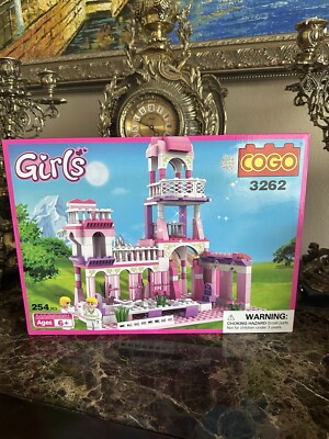 Girls Princess Castle Building Blocks Toys Pink Palace Comparable
