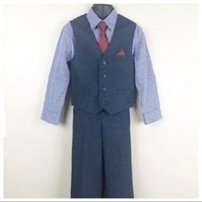 Van Heusen Navy Blue 4-Piece Set. Size 5.