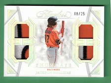 2023 PANINI FLAWLESS JACKSON HOLLIDAY QUAD JERSEY PATCH 8/25 ORIOLES