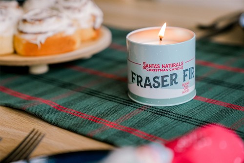 Santa's Naturals 9 oz Candle - Fraser Fir - Great Christmas Pine Tree Scent - Picture 2 of 2