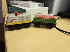  PRE-OWNED Thomas  Friends Wooden Railway - Fog Horn Car  Blasting Cap Car