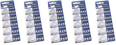 25pcs CR2032 CR 2032 DL2032 3 Volt Lithium Button Coin Cell Battery 5 Cards NEW!