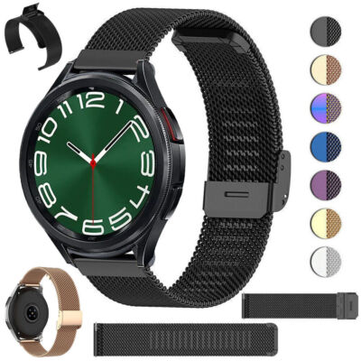 Milanese Metal Armband für Samsung Galaxy Watch 6 4 Classic 5 Pro 45mm Active 2