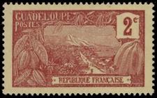 GUADELOUPE 55 - Colonial Heritage "Basse-Terre Harbor" (pc31290)