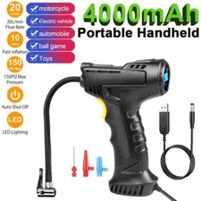 Cordless 12V Electric Car Tire Inflator Pump Portable Tire Air Compressor Pump