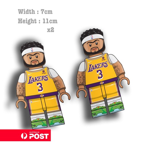 Lego LAKERS - Anthony DAVES Lego Figure 7cm Card Laptop , Car Decal ...