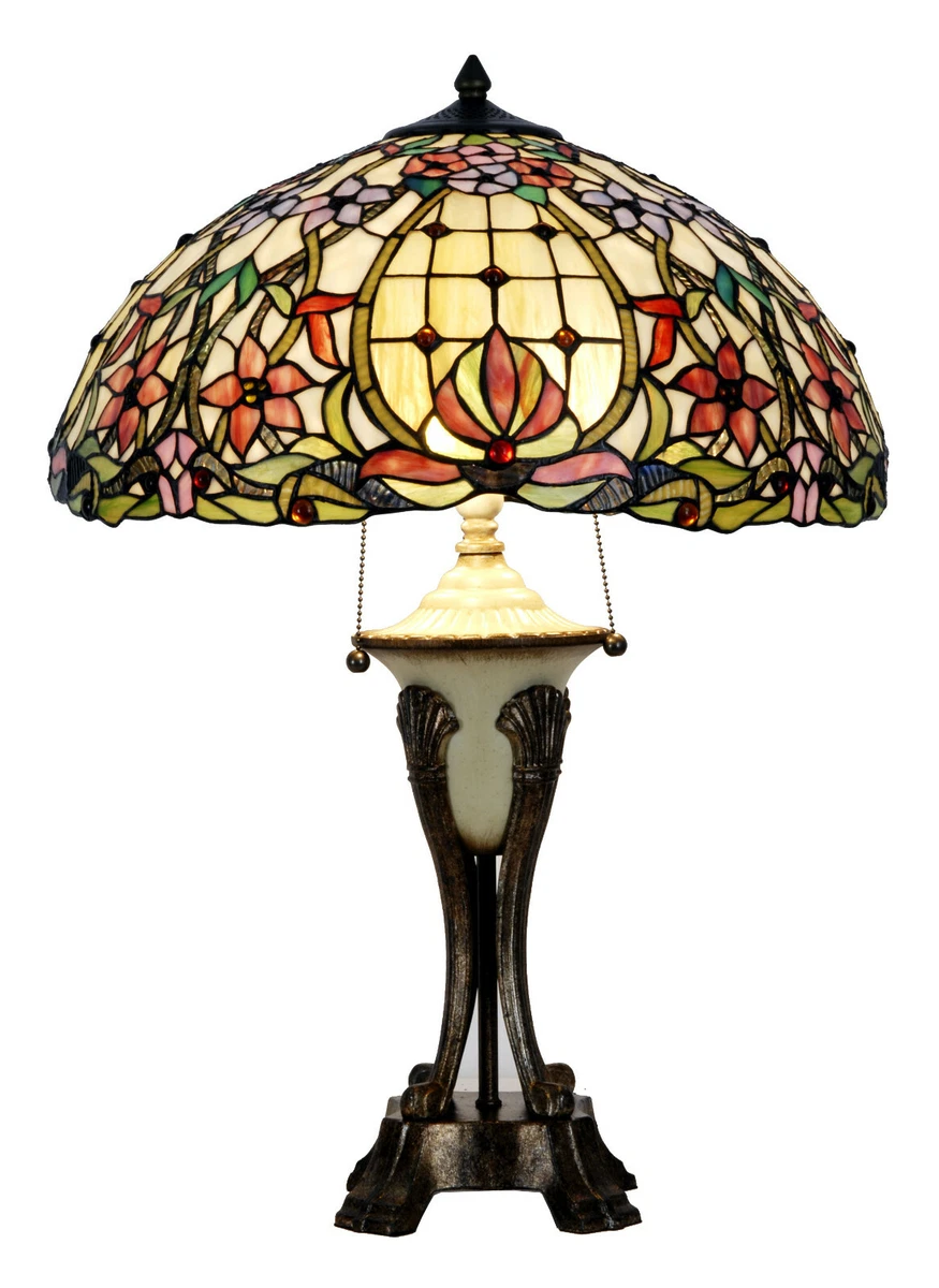 XX Large Majestic Tiffany Table Lamp 20inch wide saving energy