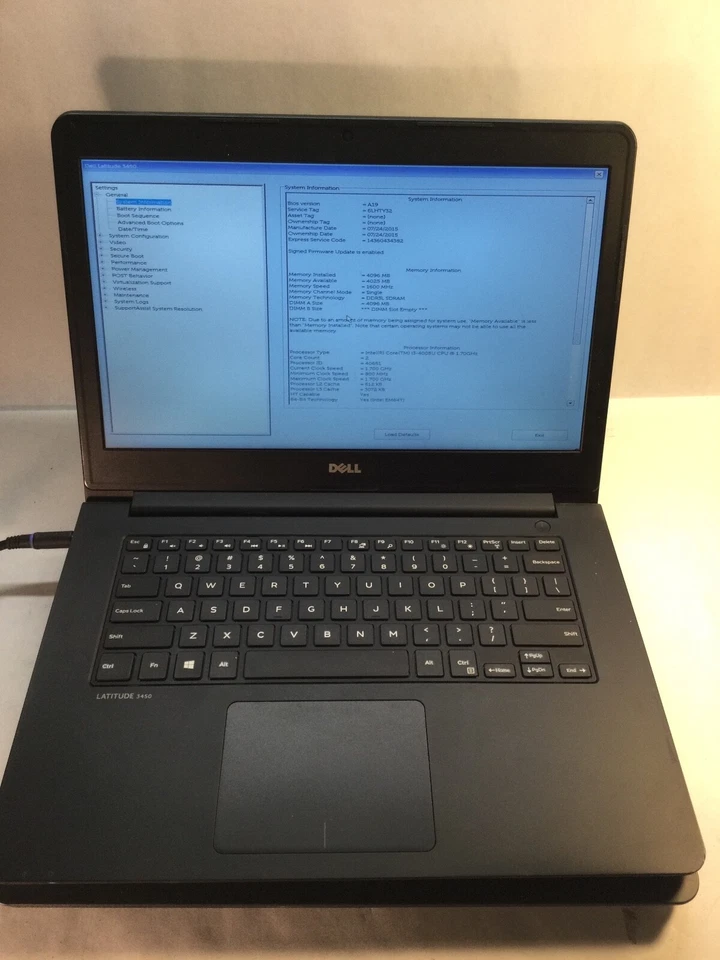 批量 2 件 戴尔 Latitude 3450 14 英寸 便携式电脑 英特尔酷睿 i3 第 4 代 * 阅读 * - MZ — 第 2/4 张图片