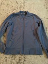 Athleta Women's small Purple Gray Zip Athletic Jacket B16