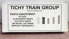 Styrene Structure Part Assortment -- 470 Parts  Tichy Train Group 8221 HO Scale