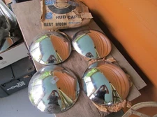 Baby Moon Cal Custom Hub Caps NOS 9.5" w/ Original Box Set of 4