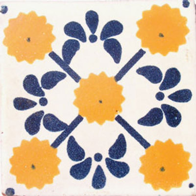 C#030)) MEXICAN TILE SAMPLE WALL FLOOR TALAVERA MEXICO CERAMIC HANDMADE POTTERY
