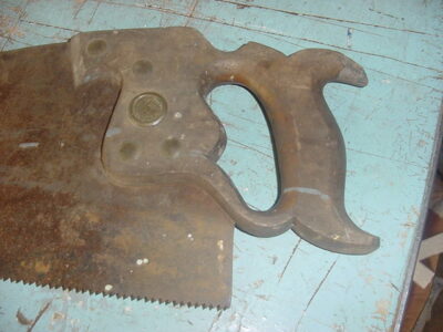scie G.H. BISHOP & CO. OUTIL ANCIEN old tool Scie 19e 1887 (n.103