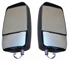 Deluxe Heated Remote / Manual Mirror Head - Black -  Pair Velvac 714581