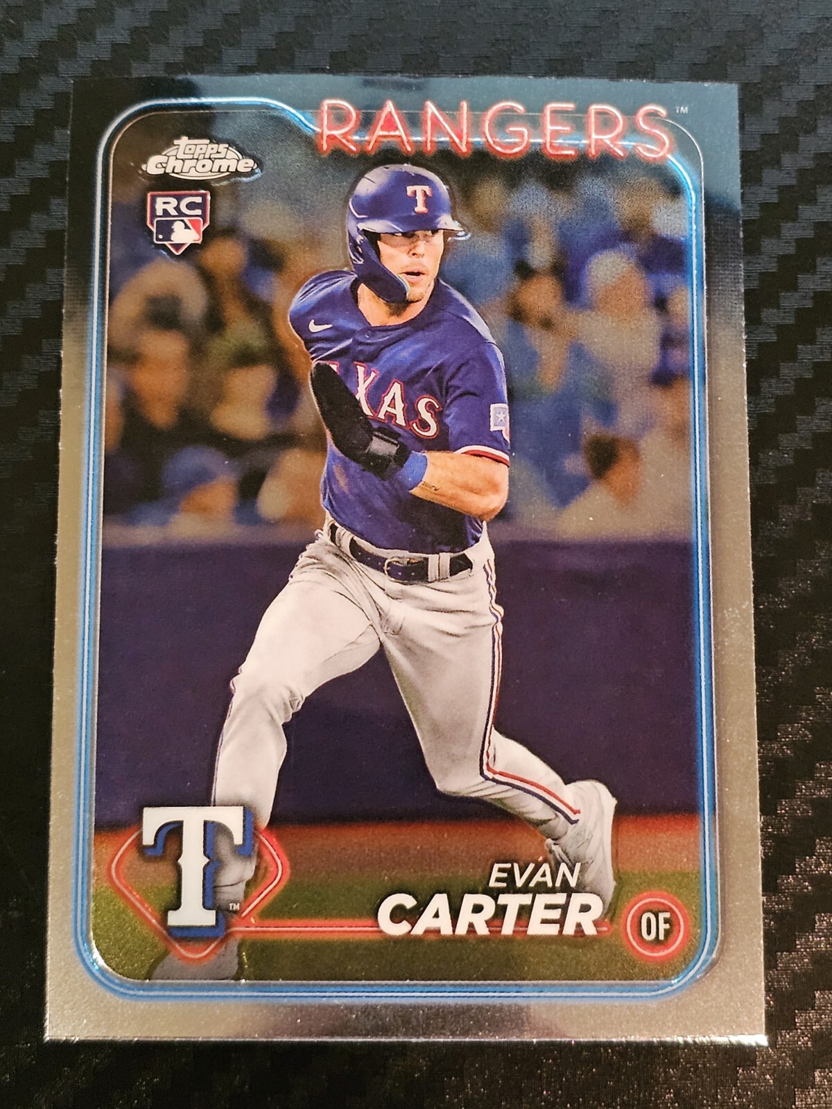 2024 Topps Chrome - #136 Evan Carter (RC) Texas Rangers