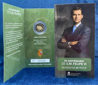 Spanien 2 Euro PROOF 2018 ''S. M. Felipe VI.''