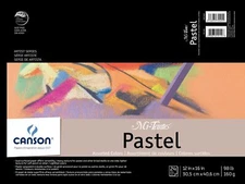 Canson Mi Teintes Pastel Drawing Paper Pad 12x16 Assorted Colors 24 Sheets