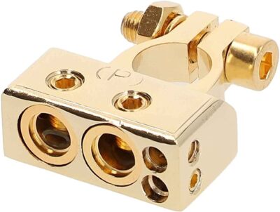 DC Sound DBTG300P 0/2/4/6/8 AWG Gold Single Positive Power Battery Terminal Conn