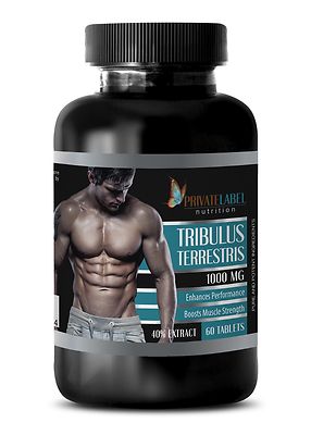 Bulgarian Tribulus Terrestris 1000mg - Testosterone Booster -1 Bottle 60 Tablets
