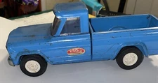 Vintage 1960's Tonka Blue Jeep Pickup Pick-Up 9” Pressed Steel Truck #52030