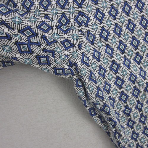 Jacqui E Pants Womens 12 Blue Black White Geometric Tapered Mid Rise Trousers - Picture 4 of 16