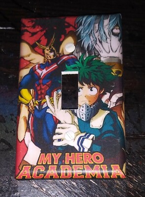 Custom Handmade My Hero Academia Style #4 Single Toggle Light Switch Cover