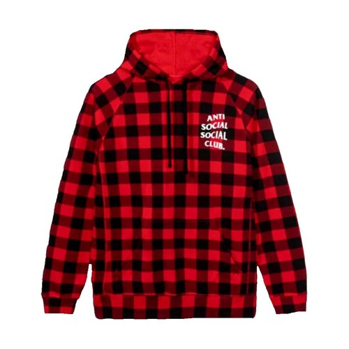 Anti Social Social Club No Expectations Flannel Red Size Small | eBay