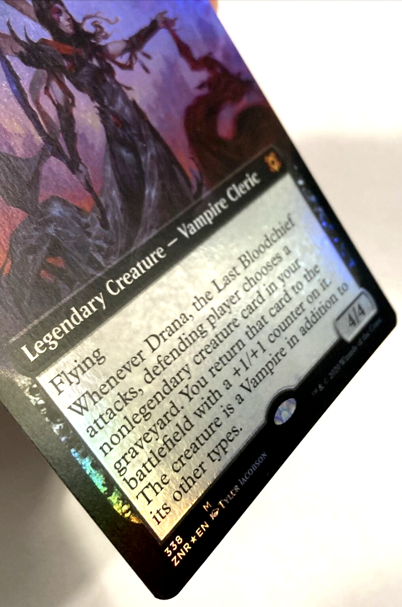 MTG Drana, the Last Bloodchief EXTENDED ART FOIL Zendikar Rising