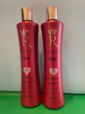 Chi Royal Treatment Hydrating Shampoo & Conditioner 12oz New Package & Authentic