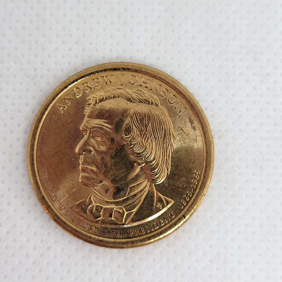 Andrew Johnson 17th President 1865-1869 Mint One Dollar 2011-D