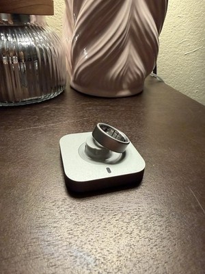 Oura Ring Gen 4 Brushed Silver, Size 9