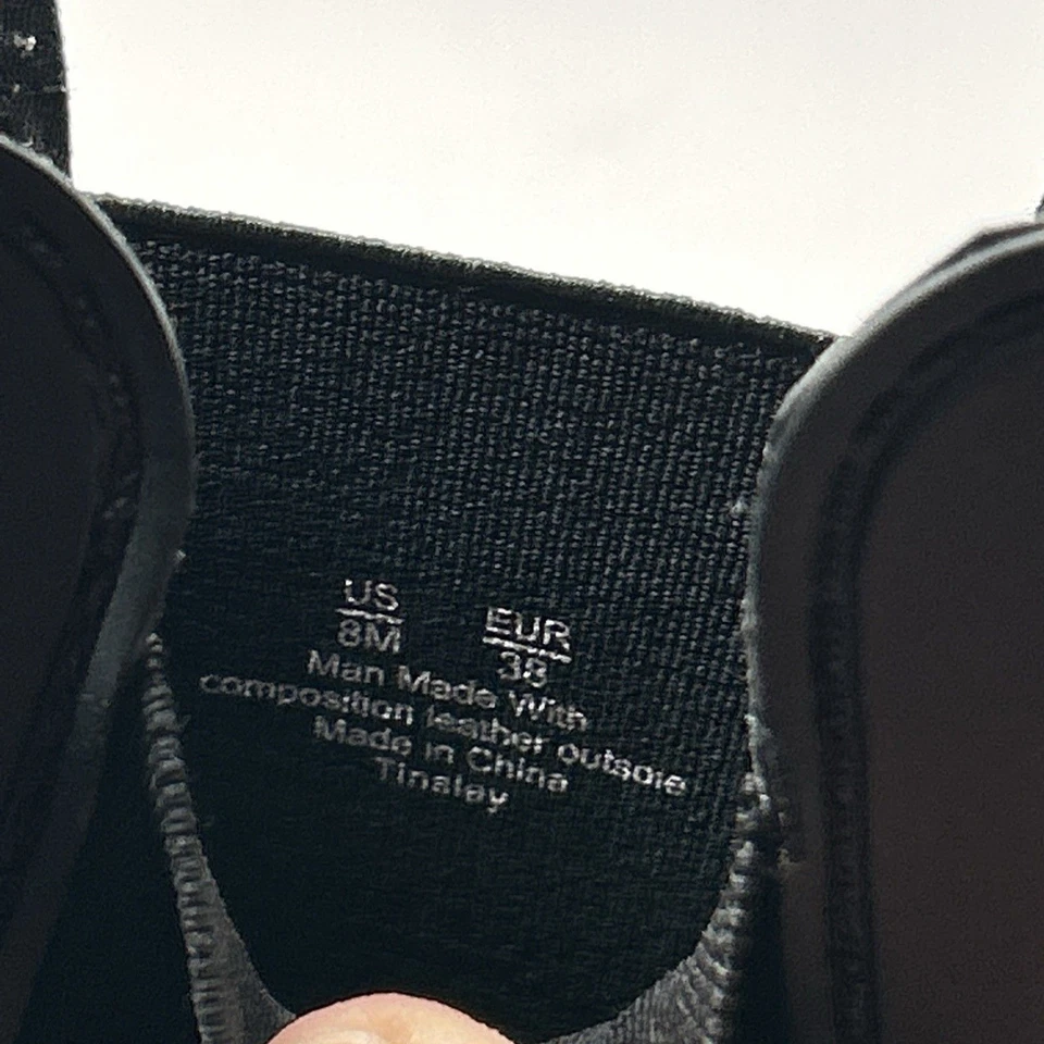 Sam Edelman Waterproof Rain Boots Womens 8 Tinsley Black Rubber Pull On Cuban - Image 2 of 4