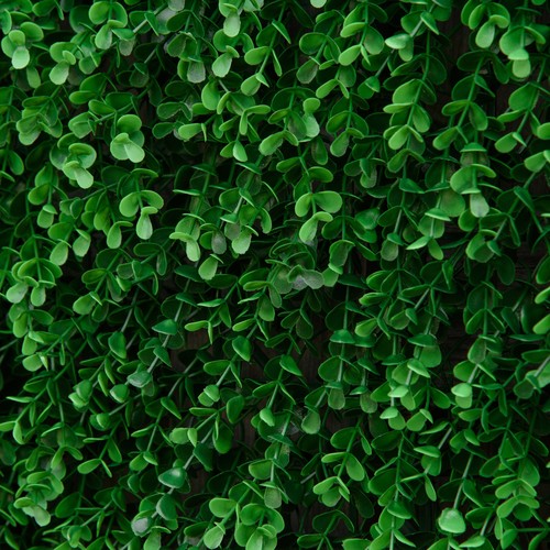 12PC 20" Artificial Boxwood Leaf Privacy Fence Wall, Hedge Décor, Green - 第 10/11 張圖片