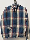 Rare 45Rpm Indigo Dyed Tartan HBT Plaid Check Hooded Jacket Hoodie Made Japan