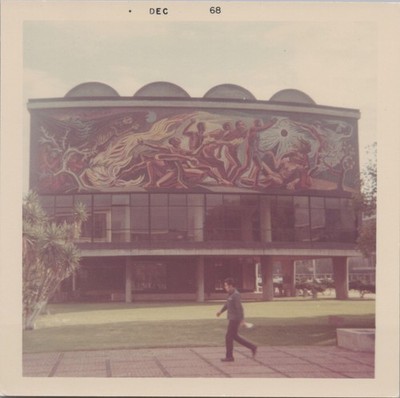 Mexico City, Universidad Nacional de Mexico VINTAGE COLOR PHOTO ORIGINAL