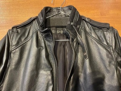 Hysteric Glamour Leather Jacket Black Size 1 S Wrinkle Finish Slim