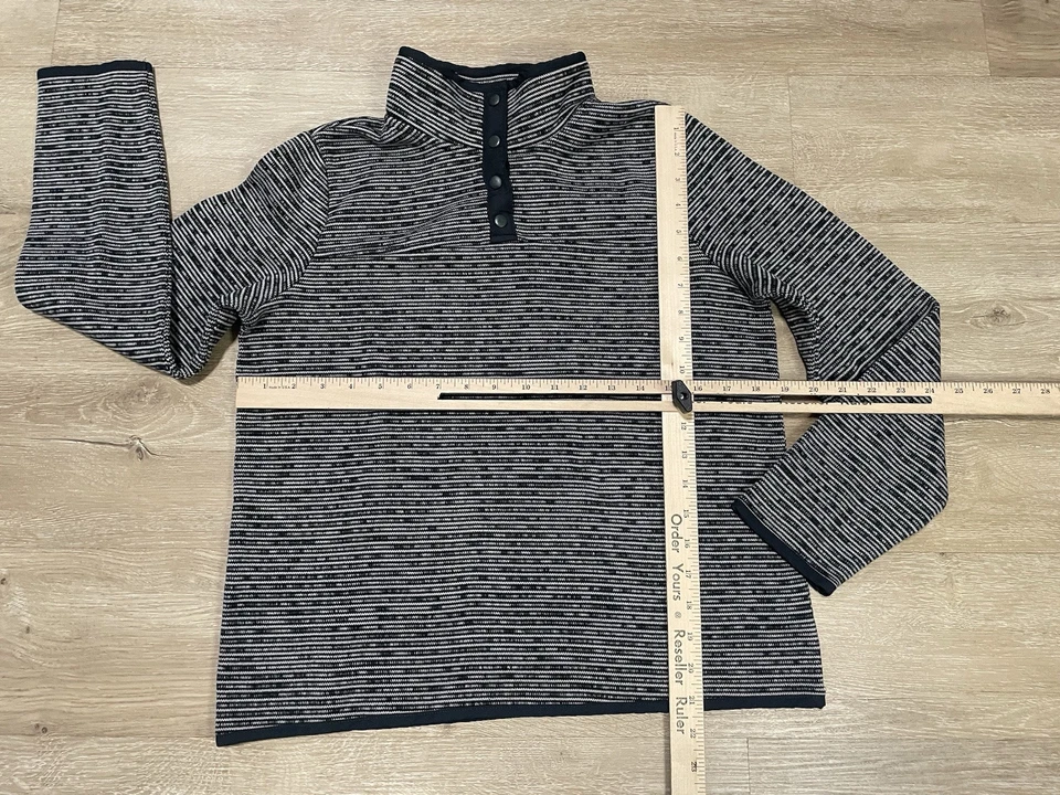 Sudadera pulóver St. John's Bay para mujer talla S manga larga polar cuarto a presión Foto 4 de 4