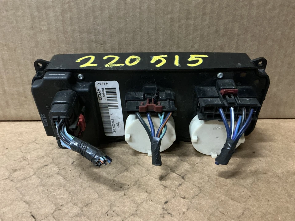 Dodge Caravan 2001-2002 interruptor de control de temperatura de calefacción de aire acondicionado OEM 05005003AE Foto 2 de 4