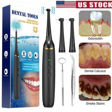 Electric Dental Scaler Tartar Plaque Stain Remover Teeth Whitening Cleaner