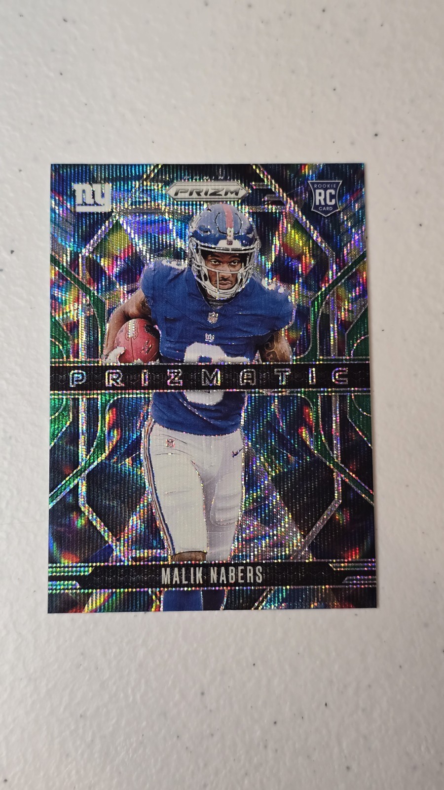 2024 Prizm Malik Nabers Prizmatic RC Green Wave Rookie #13 Giants