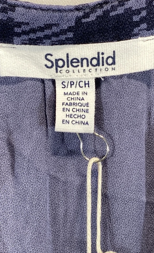 Espléndido Vestido Midi Para Mujer Azul Negro Glen A Cuadros Talla S Nuevo Con Etiquetas Foto 3 de 4