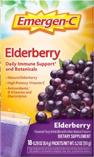 Elderberry Fizzy Drink Mix, Elderberry Immune Support, Natural Flavors, with Hi